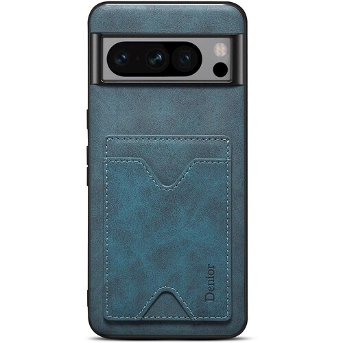 INORCO DENIOR Za Google Pixel 8 Pro PU usnje prevlečen TPU hrbtni pokrovček za telefon z režo za kartice na stojalu, (22036569) Slike