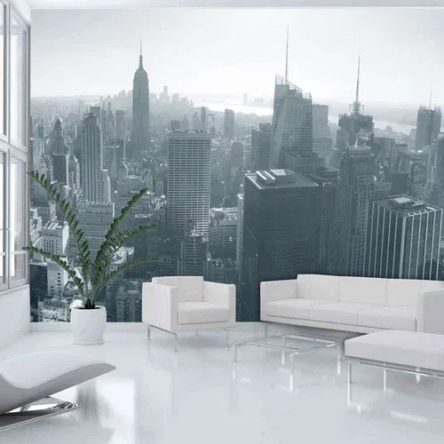  tapeta - New York City skyline black and white 200x154