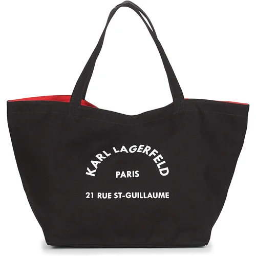 Karl Lagerfeld RUE ST GUILLAUE CANVAS TOTE Crna