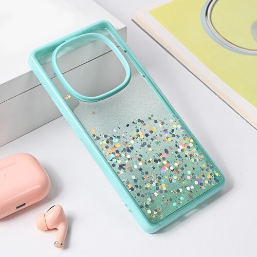  Torbica Frame Glitter za Xiaomi Redmi Note 14 Pro 5G mint Slike