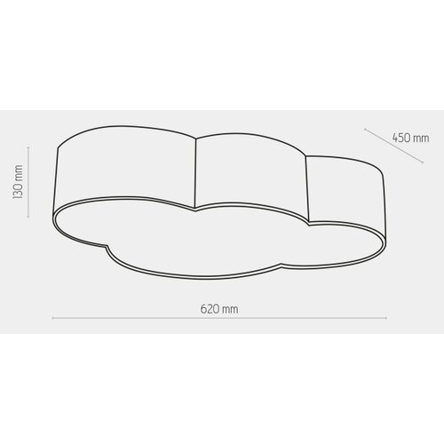  Dečije plafonsko svetlo CLOUD 4xE27/15W/230V belo Slike
