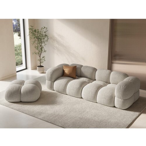 Cosmopolitan Design Bež žameten tabure Loretto &amp;ndash; Slike
