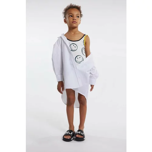 Marc Jacobs Dječja pamučna haljina boja: bijela, mini, oversize