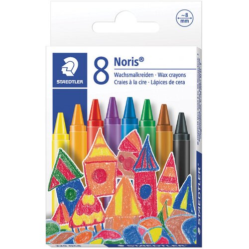  Boje voštane 8boja kartonska kutija noris club staedtler 220 nc8!! Cene