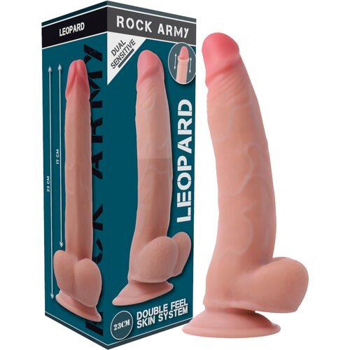 ROCK ARMY dildo rockarmy dual density leopard (23 cm) Cene