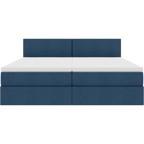  Krevet s od storage s madracem Plava 100 x 200 cm Lažna koža Slike