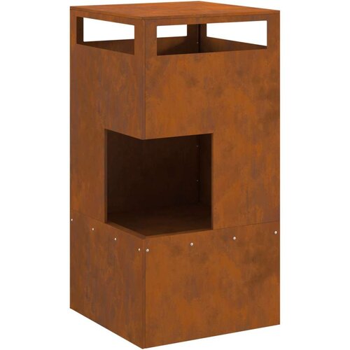 vidaXL Corten jeklo / Rjava Corten jeklo 50 x 50 x 100 cm Zunanji ogenj Cene