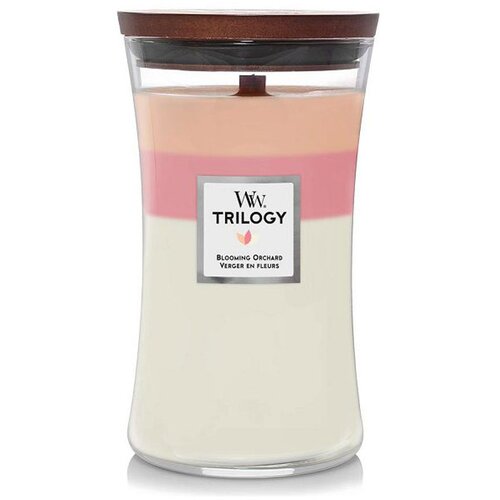 WoodWick mirisna sveća L Trilogy Blooming Orchard 1728632E Slike