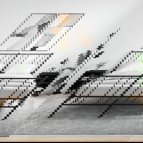 VidaXL Nočna omarica 2 kosa črna 40x30x50 cm inženirski les Slike