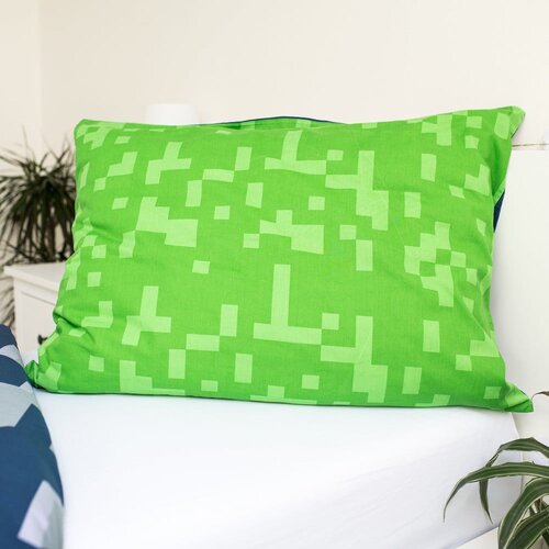 Jerry Fabrics Zelena/modra enojna bombažna otro&amp;scaron;ka posteljnina 140x200 cm Minecraft &amp;quot;Sssleep Tight&amp;quot; &amp;ndash; Slike