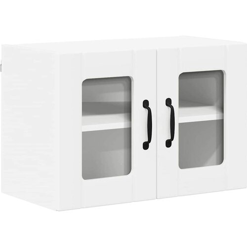  Zidni stakleni ormarić Lucca 2 pcs Bijela 60 x 31 x 40 cm Slike
