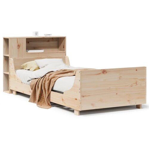 Maison Chic Postelja za odrasle - Posteljni Okvir brez vzmetnice 75x190 cm trdna borovina, (22082016) Slike