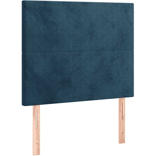 Box spring krevet s madracem tamnoplavi 90x190 cm bar&amp;scaron;unasti Slike