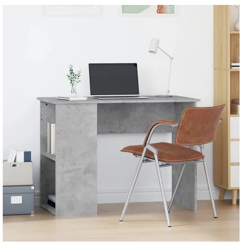  Pisalna miza betonsko siva 100x55x75 cm inženirski les