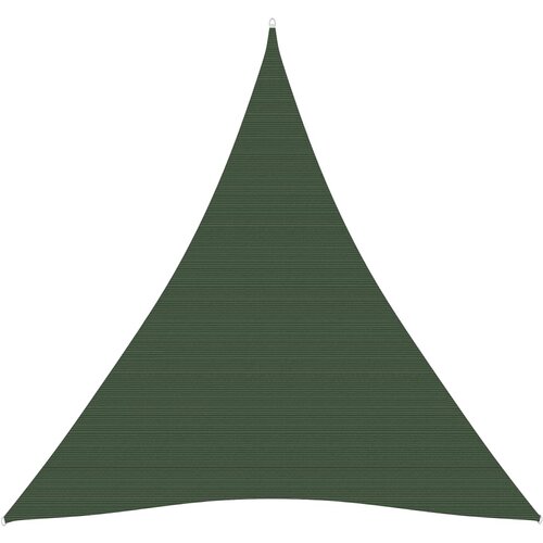 vidaXL Senčno jadro 160 g/m² temno zeleno 4x5x5 m HDPE Cene