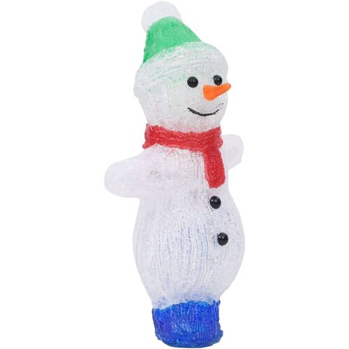 VidaXL LED božićna akrilna figura snjegovića unutarnja i vanjska 30 cm Slike