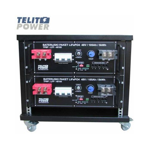 Telit Power baterijski paket - kabinet LiFePO4 48V - 105Ah - 10kWh LFP-48105 ( P-3330 ) Slike