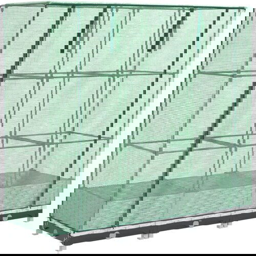 Maison Chic Visoka greda - Greda - Cvetlični Lonec s prevleko za rastlinjak videz ratana 120x40x123cm, (21789943) Cene