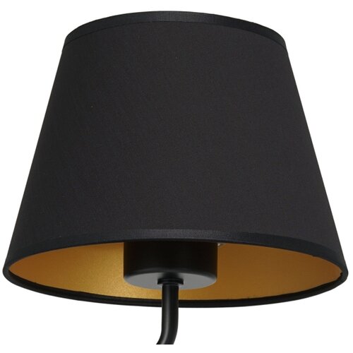  Zidna lampa ARDEN 1xE27/60W/230V crna/zlatna Slike
