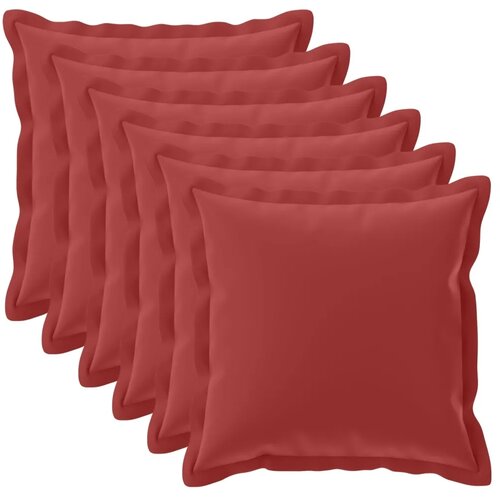  Presvlaka za jastuk 6 kom. HOUTEN Vinska crvena 60 x 60 cm - boja crnog vina 60 x 60 cm 6 Slike