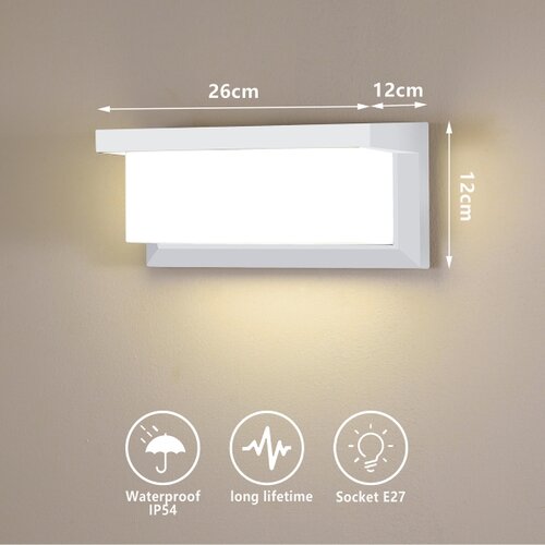  Brilagi - Spoljno zidno svetlo BRICKY 1xE27/60W/230V, belo, IP54 Slike