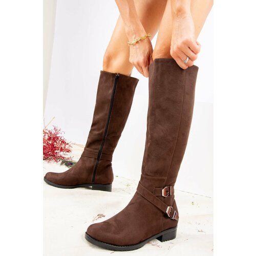 Fox Shoes Brown Suede Women's Boots Slike
