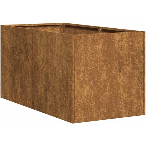 Maison Chic Cvetlični Lonec - Cvetlično korito Rusty 40x80x40 cm Vremensko odporno jeklo, (21790402) Cene