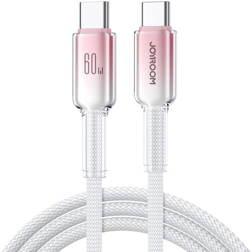 Joyroom KABEL S-A42 CRYSTAL-CLEAR SERIES 60W USB-C NA USB-C 1,2M BEL, (22070589) Cene