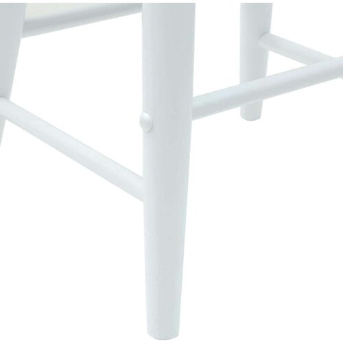  Trpezarijske stolice 2 pcs Bijelo 46 x 37 x 63 cm Slike