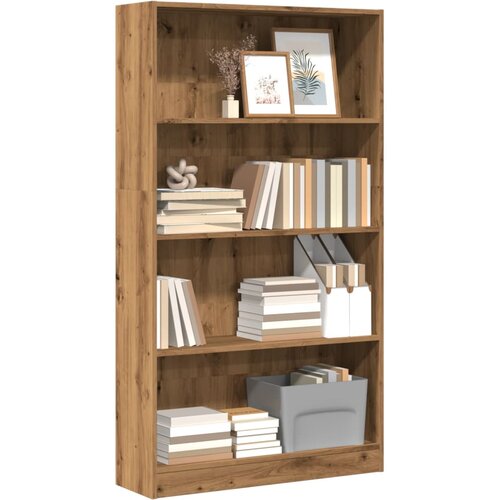  Regal za knjige boja hrasta 80x24x143 cm konstruirano drvo Cijene