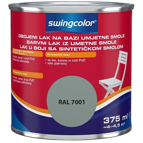 SWINGCOLOR Lak u boji (Boja: Srebrnosive boje, 375 ml) Slike