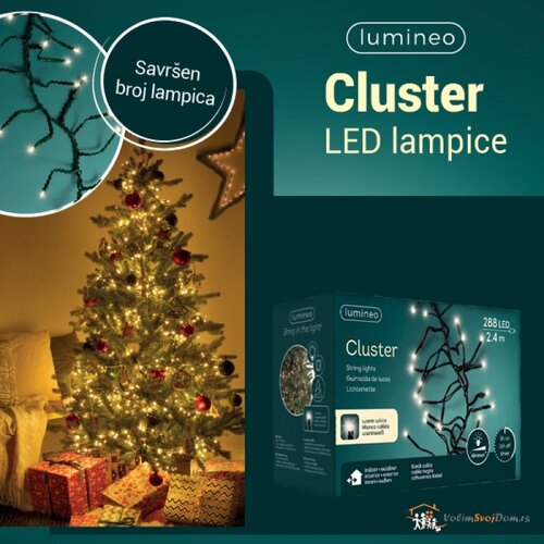  Novogodi&amp;scaron;nje LED lampice 288L Toplo bela Lumineo Cluster 494681 Slike