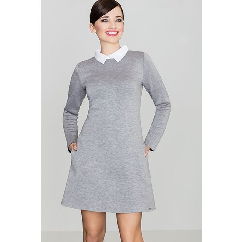 Lenitif Woman&amp;#039;s Dress K245 Grey Slike