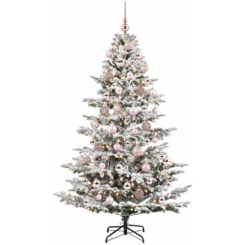  Umjetno božićno drvce s kuglicom 210 cm 300 LED lampica Slike