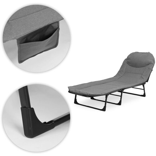 Multi Garden sklopivi kamping ležaj 200 &amp;times; 65 cm, ležaljka Slike