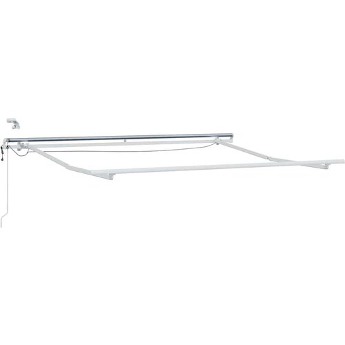  Skrovita tenda Crna 350 x 250 cm Poliester i metal Slike