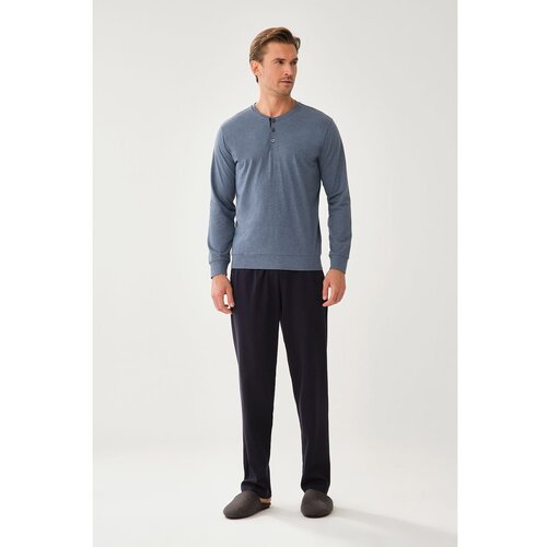 Dagi Pajama Set - Blue - Plain Slike