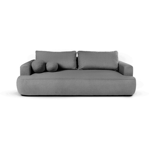 Bonami Selection Siva sklopiva sofa od bouclé tkanine 247 cm Quinoa – Cijene