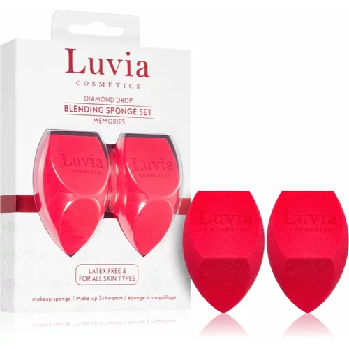 Luvia Cosmetics Diamond Drop Memories Blending Sponge Set gobica za tekoči puder