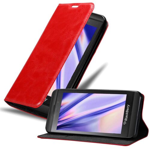 Cadorabo Ohišje, združljivo z Blackberry Z10 v rdeče jabolko - Zaščitni ovitek z magnetnim zapiranjem, stoječo funkcijo in režo za kartice, (20549341) Cene