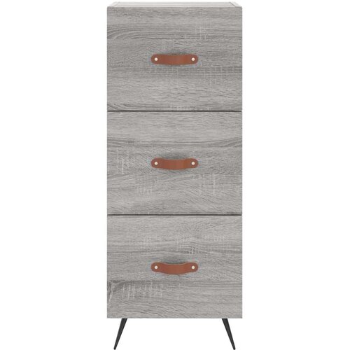 VidaXL Visoka komoda siva sonome 34 5x34x180 cm od konstruiranog drva Slike