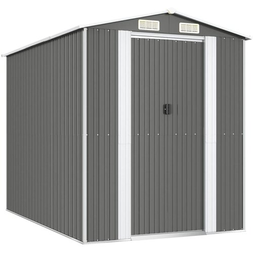 vidaXL Vrtno spremište svjetlosivo 192x274x223 cm pocinčani čelik Cene