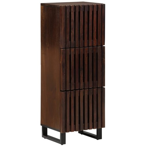 vidaXL Visoka omarica rjava 40x34x110 cm trden mangov les Cene
