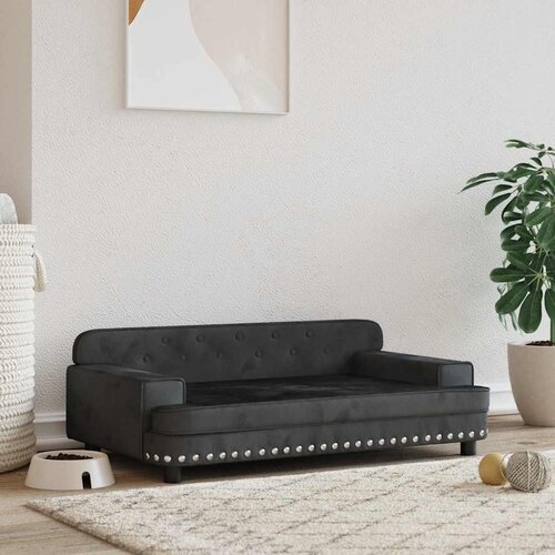 Krevet za pse crna 90 x 53 x 30 cm bar&scaron;unasti Cijene