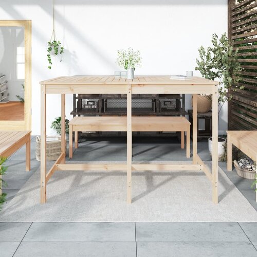  Vrtni stol 159,5 x 82,5 x 110 cm od masivne borovine Slike