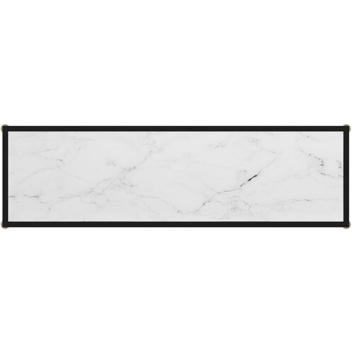  Konzolni stol bijeli 120 x 35 x 75 cm od kaljenog stakla Slike
