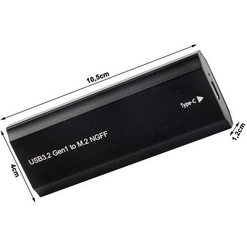  disk adapter m.2 sata ngff usb 3.1 usb type-c crni Slike
