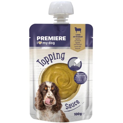 Premiere Real Nature pribolj&amp;scaron;ek za pse Topping Sauce jagnjetina in brokoli 100 g Slike