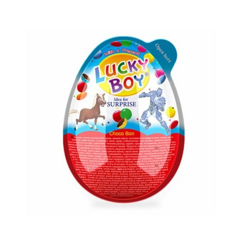 Lucky boy mini čokoladno jaje 30g Slike