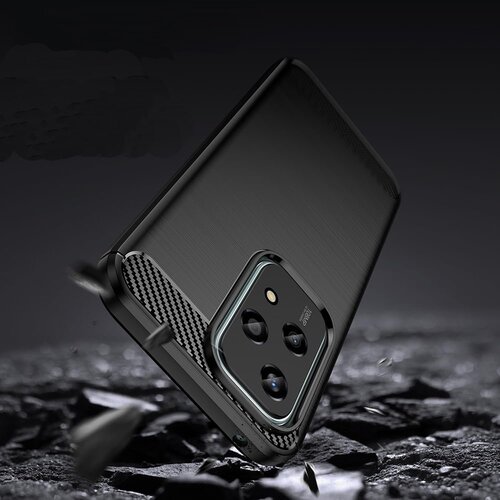Techsuit Carbon Silicone maska za Honor 200 Lite &amp;ndash; crna Slike